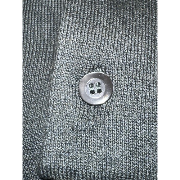 Gatsby Sweater Mens M Gray Silk Cotton Polo Shirt Style Short Sleeve Italian - Picture 6 of 11